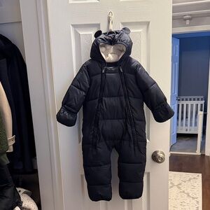Baby Gap Navy Blue Baby Snowsuit with Ears